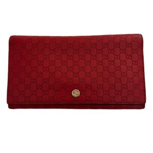 🩵Gucci Red Women's Wallet. Microguccissima🩵